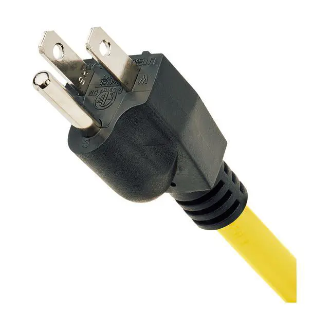 Alt view image 3 of 7 - Eaton TLM825SA Heavy Duty Power Strip with Surge Protection, 8 Outlets, 3900 Joules, Yellow Metal Housing, 25ft Cord, Keyhole Mounting Slots, Cord Wrap, Industrial Garage Work Shop Bench