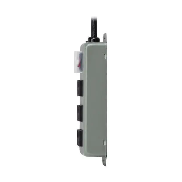 Alt view image 7 of 7 - Eaton Series 3-Outlet Heavy Duty Power Strip, Metal, Mountable (Wall Mount & Under Desk), 6ft Extension Cord, On/Off Switch Cover, Industrial Garage Shop Work Bench Applications (3SP)