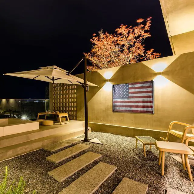 Alt view image 7 of 7 - Leather Outdoor TV Cover 70-75 Inch Vinyl Fabric, Marine Faux Leather Waterproof & Weatherproof TV Cover with Roll Up Front, Zipper Closure & Remote Control Pocket, American Flag