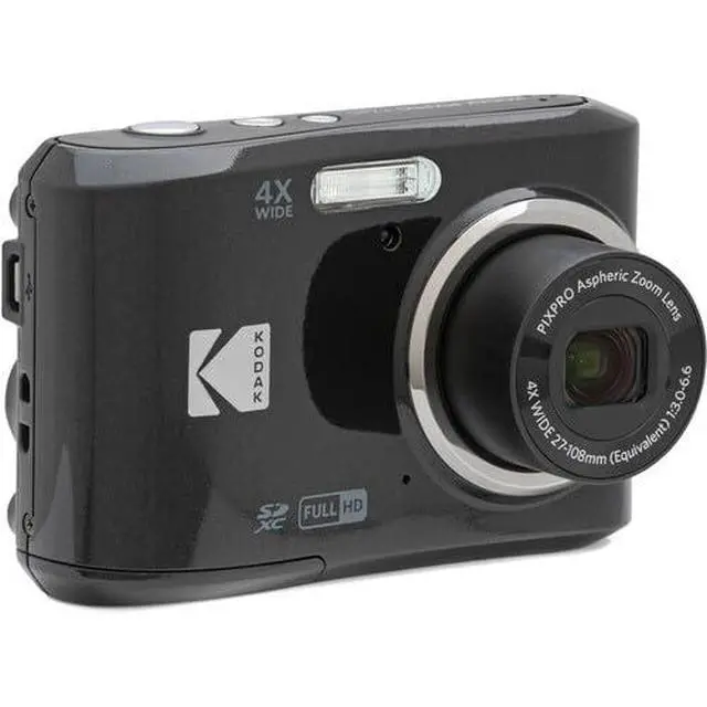 Alt view image 7 of 7 - Pixpro FZ45 Digital Camera Bundle, Includes: SanDisk 32GB Memory Card, Spare Batteries, Hard Shell Camera Case and Card Reader (5 Items) (Black)