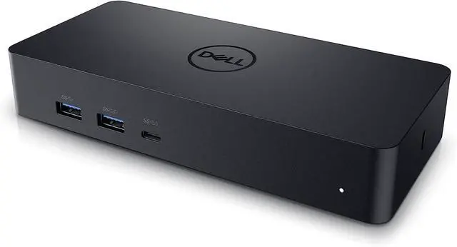 Alt view image 5 of 5 - Dell D6000S Docking Station, Performance Universal Dock with USB-C/USB-A PowerShare Options, Connect Upto Three 4K Displays with 130W Adapter + HDMI Cable + DisplayPort Cable