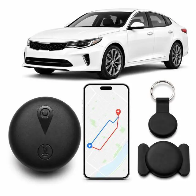 Main image of Yinnovy GPS Tracker for Vehicles, Real-Time Tracking, No Monthly Fee | Tracker device for Vehicles, No SIM Card Needed, Works with iOS Find My, IP68 Waterproof, Magnetic GPS Locator