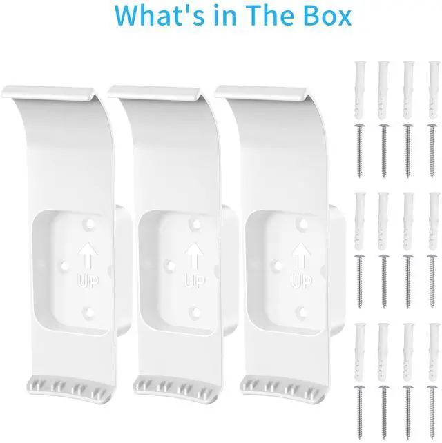 Alt view image 7 of 7 - Wall Mount Holder Compatible with eero Max 7 (3 Pack) | Sturdy ABS Construction, Hidden Router Cable, Space Saving, Screw-Mounted, Clean Wall Setup, Stand Bracket for eero Max 7
