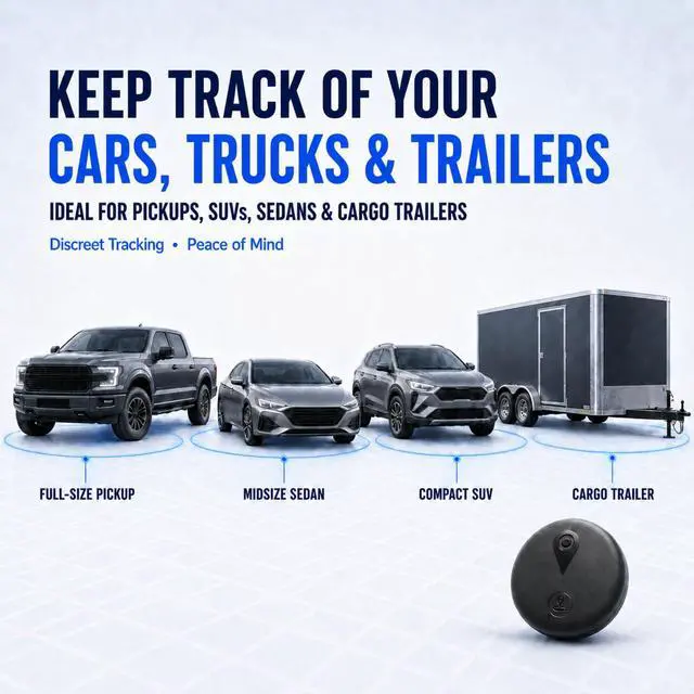 Alt view image 4 of 7 - Yinnovy GPS Tracker for Vehicles, Real-Time Tracking, No Monthly Fee | Tracker device for Vehicles, No SIM Card Needed, Works with iOS Find My, IP68 Waterproof, Magnetic GPS Locator