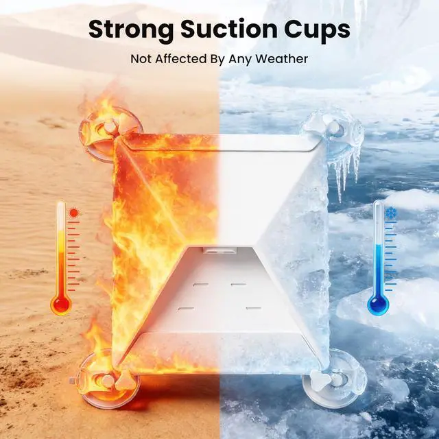 Alt view image 6 of 7 - Starlink Mini Mount 4 Strong Suction Cups for Cars, RVs & Boats, Stable | Starlink Mini Car Mount for Sunroof & Window, Widened Base, No-drill Install, Road Trips, Stable Satellite Signal Guaranteed