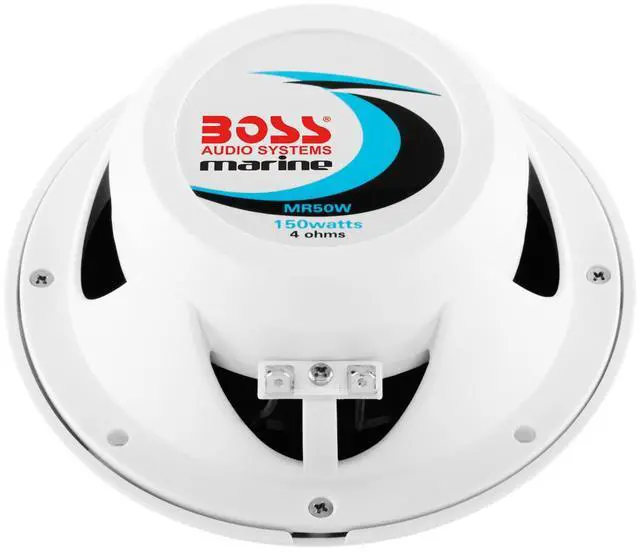 Alt view image 3 of 7 - MR50W 5.25 Inch Marine Speakers (Pair), 150 Watts, 2 Way