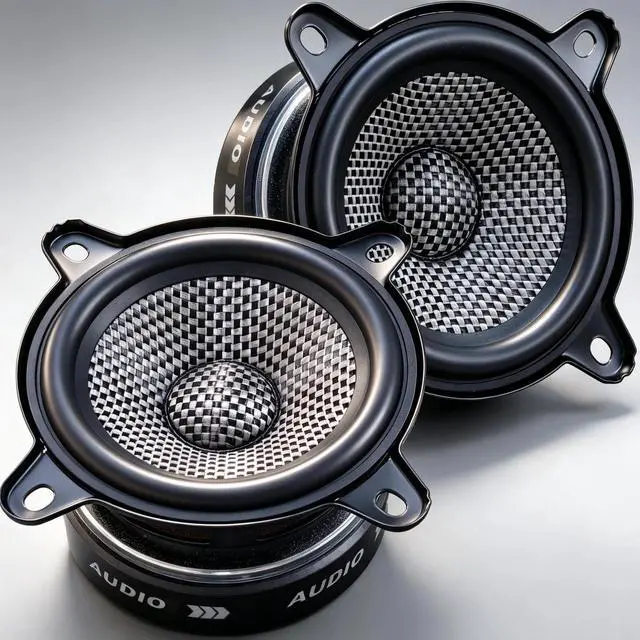 Main image of 3.5 Inch Speakers Car Audio 600W Peak Power - Carbon Fiber Cone Woofers | 3 1/2 Speaker Deep Bass & Crystal Clear Audio, High Sensitivity, Easy Install for Cars,Trucks, SUVs, DIY (2-Pack)