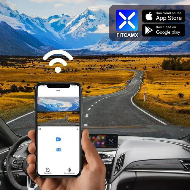 Alt view image 4 of 6 - 4K Dash Cam Suitable for Acura RDX 2019-2026 (HD2-D4151), Integrated OEM Look, 2160P UHD Video Quality, Built-in WiFi & APP, Loop Recording, Gravity Sensor, Easy to Install, 64GB Card