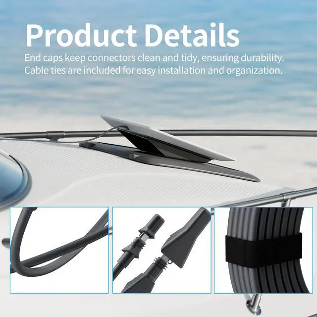 Alt view image 5 of 6 - Starlink Performance Gen 2 Cable 10M/32.8FT, Flat High Performance Cable
