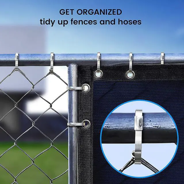Alt view image 3 of 7 - Metal Zip Ties Heavy Duty 11.8 Inch 304 Stainless Steel Cable Tie | 100 Pcs All-Weather Fastener Straps for Chain Link Fence, Exhaust Wrap & Outdoor Wire Mesh