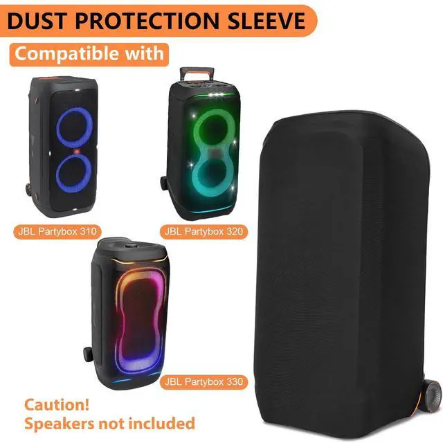 Alt view image 3 of 7 - Dust Cover for JBL PartyBox 320/310/330 | Portable Party Speaker Stretch Dust Case Sleeve for Home or Outdoor