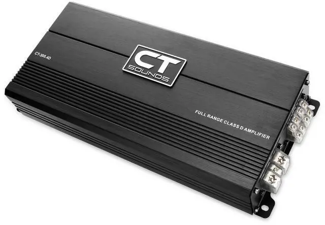 Alt view image 3 of 6 - CT-300.4D 1800W RMS Full-Range Class D 4-Channel Car Amplifier