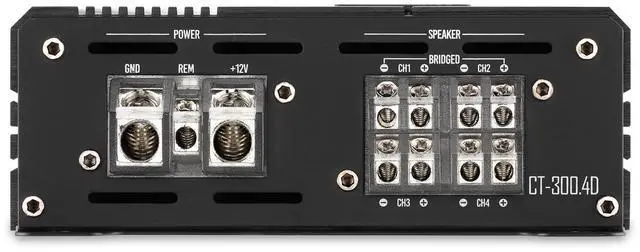 Alt view image 4 of 6 - CT-300.4D 1800W RMS Full-Range Class D 4-Channel Car Amplifier
