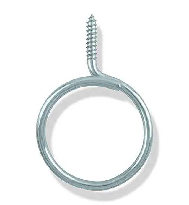 Alt view image 2 of 2 - Cable & Wire Support Heavy Duty 2 Inch Threaded Bridle Rings Wood Screw, Cable Ring Hangers for Low Voltage Cable Management