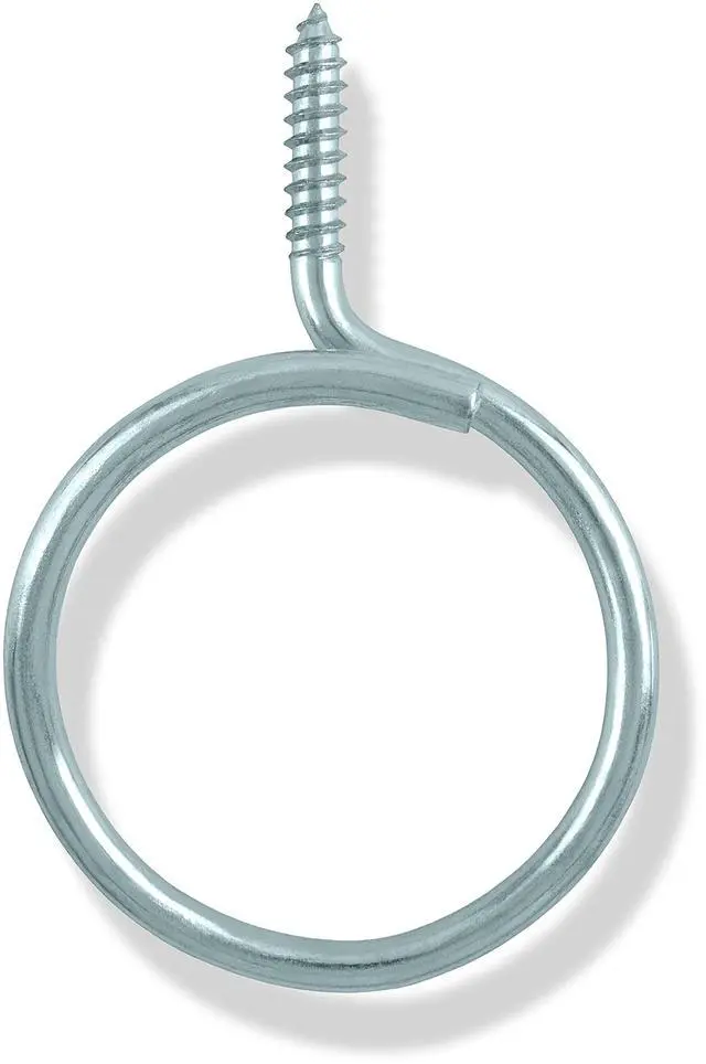 Main image of Cable & Wire Support Heavy Duty 2 Inch Threaded Bridle Rings Wood Screw, Cable Ring Hangers for Low Voltage Cable Management