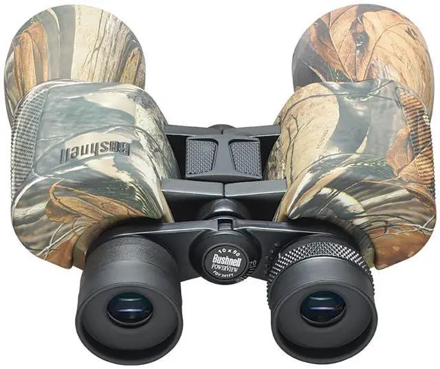 Alt view image 2 of 5 - PowerView 10x50mm Porro Prism Instafocus Binoculars Realtree AP Camo, Ideal for Hunting, Birding, Hiking & Outdoor Adventures