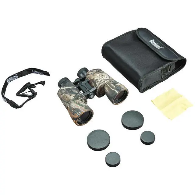 Alt view image 4 of 5 - PowerView 10x50mm Porro Prism Instafocus Binoculars Realtree AP Camo, Ideal for Hunting, Birding, Hiking & Outdoor Adventures
