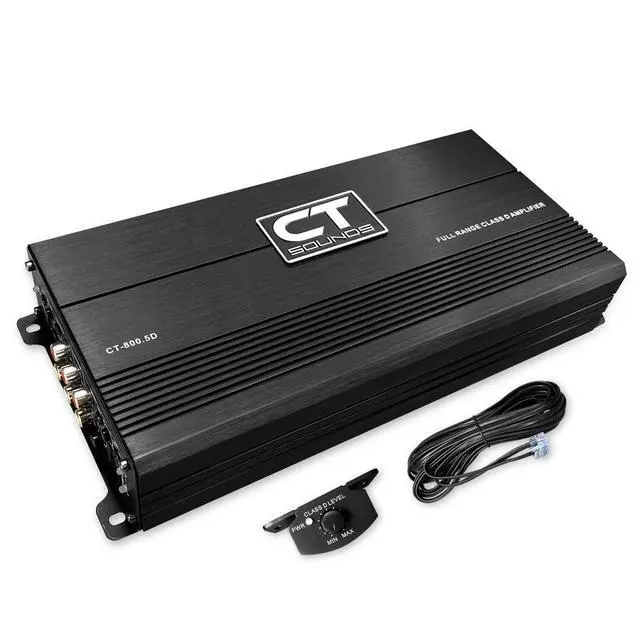 Alt view image 2 of 6 - CT-800.5D 1000 Watt Full-Range Class D 5-Channel Car Amplifier