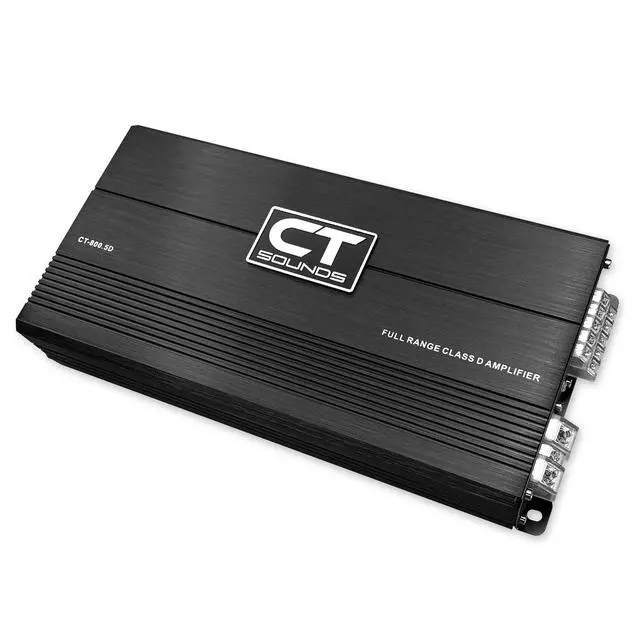 Alt view image 3 of 6 - CT-800.5D 1000 Watt Full-Range Class D 5-Channel Car Amplifier