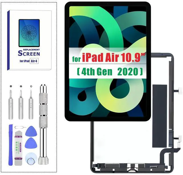 Main image of for iPad Air 4 4th Gen (2020) 10.9 Screen Replacement LCD Display for A2324 A2316 A2325 A2072 Touch Screen Digitizer Full Assembly with Tools