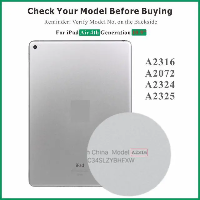 Alt view image 3 of 6 - for iPad Air 4 4th Gen (2020) 10.9 Screen Replacement LCD Display for A2324 A2316 A2325 A2072 Touch Screen Digitizer Full Assembly with Tools