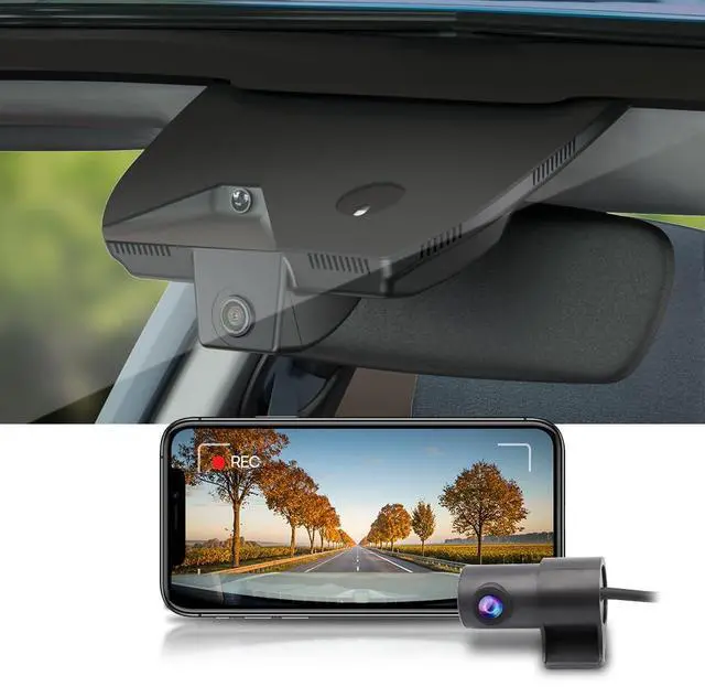 Main image of Front 2160P+Rear 1080P Dash Cam Adapts for Kia K5 2025-2026 (Part No#L2500) LXS GT-Line EX GT, OEM Factory Look, 2 Way HD Video, WiFi & APP, Loop Recording, G-Sensor, Easy to Set, 128GB Card