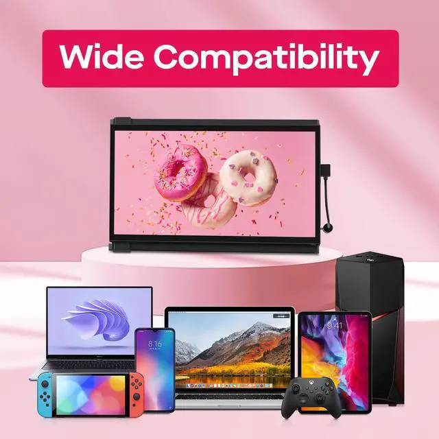 Alt view image 5 of 7 - Max DS 14.1" Portable Monitor for Laptop, 2026 Upgrade Mobile Pixels | Full HD IPS Dual Monitor for laptops, USB C/USB A/HDMI Powered Plug and Play Portable Display,Windows/Apple Compatible