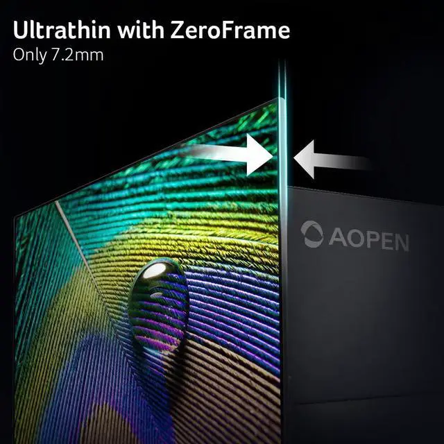 Alt view image 5 of 7 - by Acer 31.5 Inch 4K UHD ZeroFrame Home & Office Monitor | AMD FreeSync | Ultra-Thin Stylish Design | HDR 10 | 4ms G to G | Low Blue Light | Tilt | DP 1.2 & 2 x HDMI 2.0