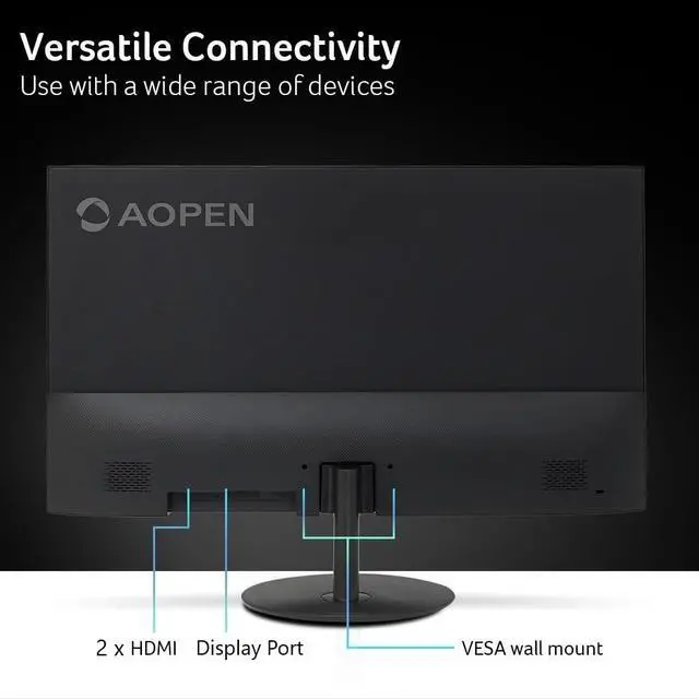 Alt view image 6 of 7 - by Acer 31.5 Inch 4K UHD ZeroFrame Home & Office Monitor | AMD FreeSync | Ultra-Thin Stylish Design | HDR 10 | 4ms G to G | Low Blue Light | Tilt | DP 1.2 & 2 x HDMI 2.0