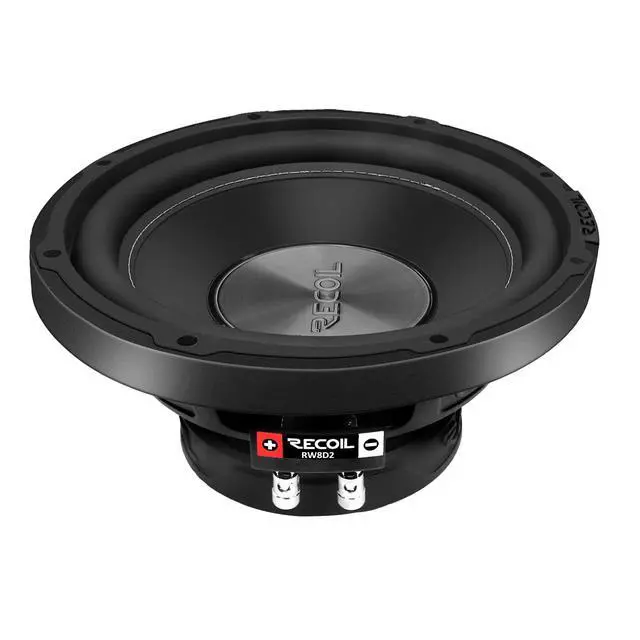 Alt view image 2 of 6 - RW8D2 8 Inch 400W Power Dual 2 Ohm Voice Coil Car Audio Subwoofer | 2" Black-Coated 4 Layer High Temperature Voice Coil, Competition Grade Pressed Paper Cone