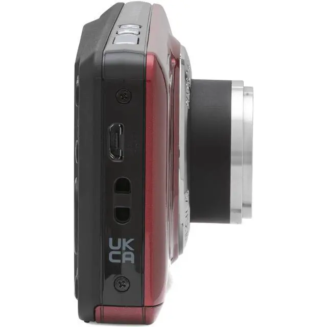 Alt view image 6 of 7 - Kodak PIXPRO FZ55 Red 16MP Digital Camera 5X Optical Zoom 28mm Wide Angle 1080P Full HD Video 2.7" LCD Camera + 64GB Card and Reader + Case + Memory Wallet + Tripod + Cleaning Bundle