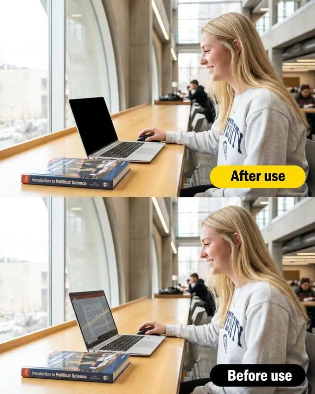 Alt view image 3 of 7 - 360° Privacy Screen Protector Compatible with 2026 MacBook Neo 13 inch A18 Pro Chip A3404 - Anti Blue Light Anti Glare and Scratch Resistant Laptop Privacy Screen Shield