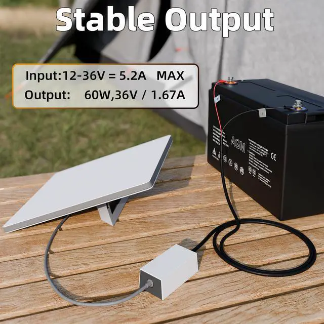 Alt view image 3 of 7 - Starlink Mini Battery Adapter, 12V-24V Input 36V Output DC Step Up Converter, Portable Power Supply for Starlink Mini, Ideal for Rv, Camping, and Boat
