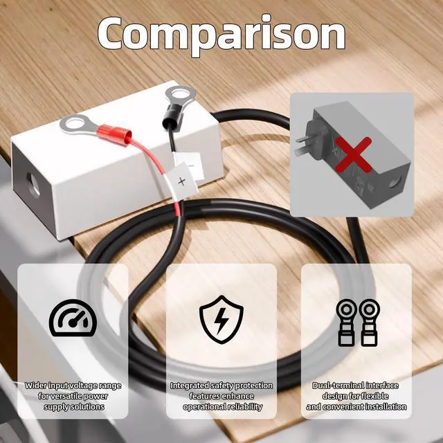 Alt view image 6 of 7 - Starlink Mini Battery Adapter, 12V-24V Input 36V Output DC Step Up Converter, Portable Power Supply for Starlink Mini, Ideal for Rv, Camping, and Boat