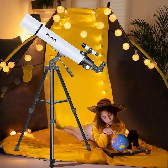 Alt view image 7 of 7 - Telescope for Adults High Powered, 80mm Aperture 900mm Professional Refractor Telescope for Adults & Beginners, Compact and Portable Travel Telescopio with Carrying Bag and Designed Phone Adapter