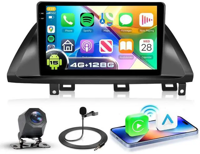Main image of 4G+128G Car Stereo for Honda Odyssey 2005-2010, 10.1 HD Incell Touch Screen Android 15 Radio, Wireless Carplay Android Auto, 5G WiFi, GPS, Bluetooth 5.0, FM, 32 EQ, SWC, Backup Camera