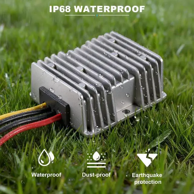 Alt view image 4 of 7 - 36V 48V to 12V Step Down Converter for Golf Cart, 20A 240W DC-DC Converter with Fuse & Terminal Block, Premium Voltage Reducer for RV Accessories, Solar Systems, LED Lights