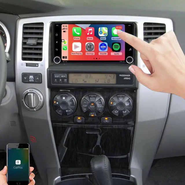 Main image of for Toyota 4Runner Radio Upgrade 2003-2009 Tundra 2000-2006 Sequoia 2001-2007 Stereo Replacement,Touch Screen,Carplay Android Auto Ready,Free Back Camera