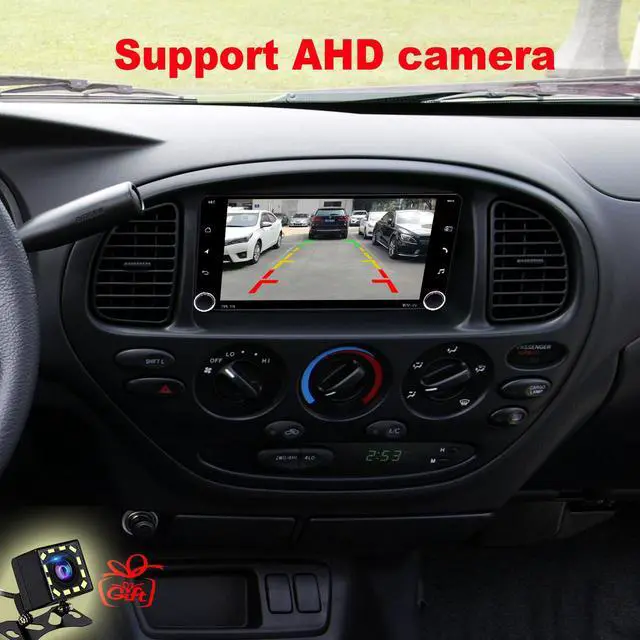 Alt view image 4 of 6 - for Toyota 4Runner Radio Upgrade 2003-2009 Tundra 2000-2006 Sequoia 2001-2007 Stereo Replacement,Touch Screen,Carplay Android Auto Ready,Free Back Camera