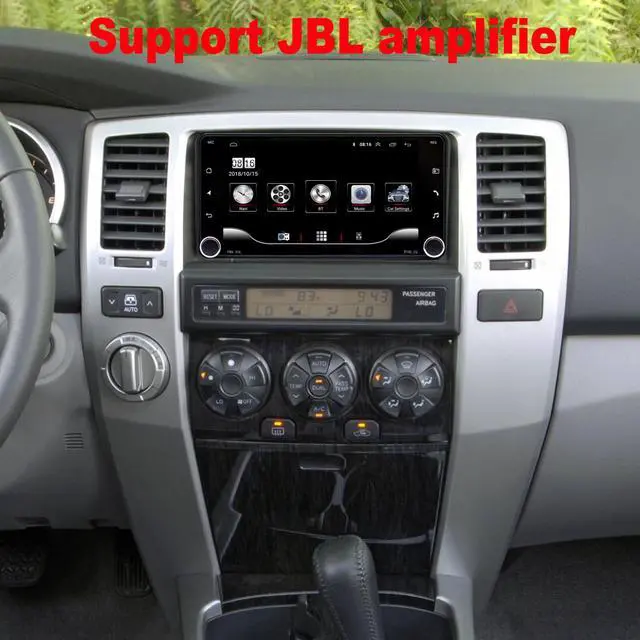 Alt view image 5 of 6 - for Toyota 4Runner Radio Upgrade 2003-2009 Tundra 2000-2006 Sequoia 2001-2007 Stereo Replacement,Touch Screen,Carplay Android Auto Ready,Free Back Camera