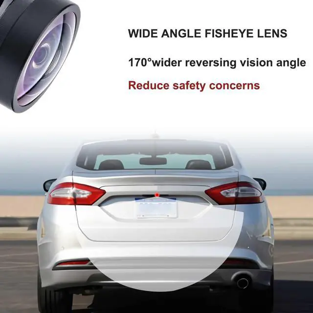 Alt view image 4 of 6 - Backup Camera Compatible with 2013 2014 2015 2016 Ford Fusion | Replace# ES7Z-19G490-A, Rear Parking Assist Camera