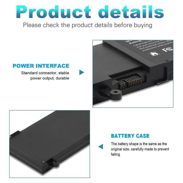 Alt view image 3 of 7 - CO. C41-N550 Laptop Battery for ASUS N550 N550J N550JA N550JV N550X47JV N550X47JV-SL N550JK N550JK-DS71T G550 G550J G550JK ROG G550 ROG G550J ROG G550JK Q550L Q550LF Q550LF-bb17t07