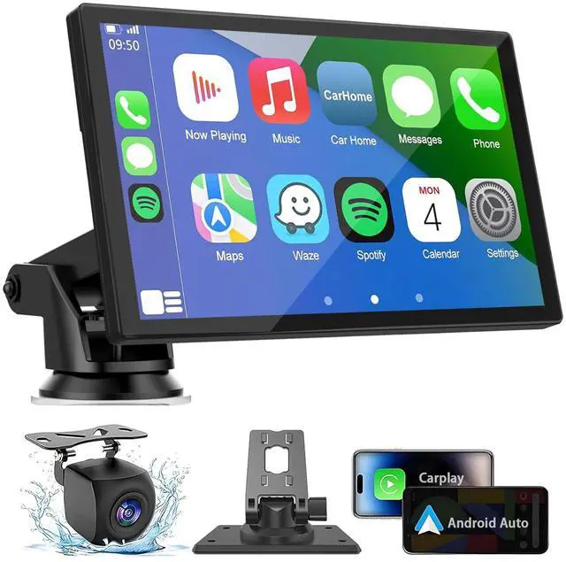 Main image of Carplay Screen for Car, 7'' Wireless CarPlay & Android Auto- Upgrade Portable Touchscreen with Bluetooth, Mirror Link, Voice Control, Hands-Free Calling Car Play Screen Stereo for All Vehicles