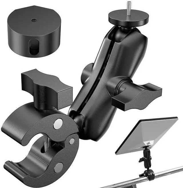 Main image of 2026/2025 Starlink Mini Clamp Mount, Star Link Mini Pipe Mount with 2025 Pipe Adapter, Aluminum Alloy Adjustable Mounting for Camper, RV Ladder, Pole, Yacht, Guardrails (1/4"-20 Thread)