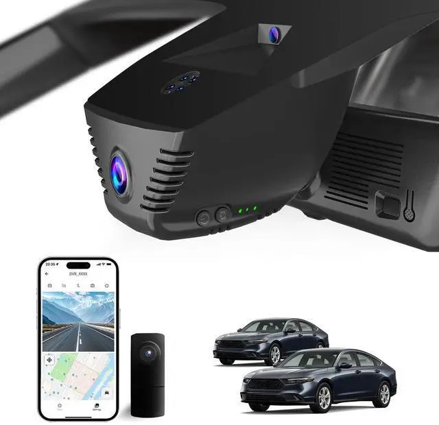 Main image of Front 4K & Rear 1080P Dash Cam for Honda Accord 2023-2026,OEM Style | UHD 2160P Video,Built-in WiFi & APP,Loop Recording,G-Sensor, f/1.6 Aperture,No Wiring,Hidden OEM Style,128GB Card