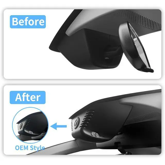 Alt view image 2 of 7 - Front 4K & Rear 1080P Dash Cam for Honda Accord 2023-2026,OEM Style | UHD 2160P Video,Built-in WiFi & APP,Loop Recording,G-Sensor, f/1.6 Aperture,No Wiring,Hidden OEM Style,128GB Card