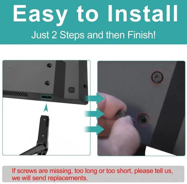 Alt view image 6 of 7 - TV Stand for Vizio TV Legs V505-H9 V505-H19 D50X-G9 V505-G9 M506X-H9 Listed, for Specific TV Bottom Ports, Confirm Description Picture Before Buying - Avoid Mismatch