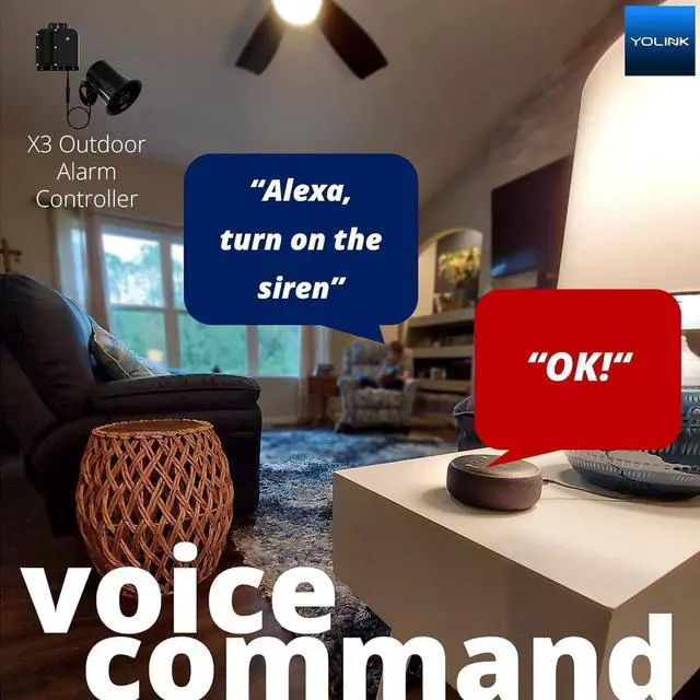 Alt view image 6 of 7 - X3 Version Outdoor Alarm Controller, Ruggedized Battery-Powered Siren/Alarm/Relay Controller, Up to 1/4 Mile Open-Air Range, 130dB Siren, Alexa Assistant, Google, IFTTT, Hub Included