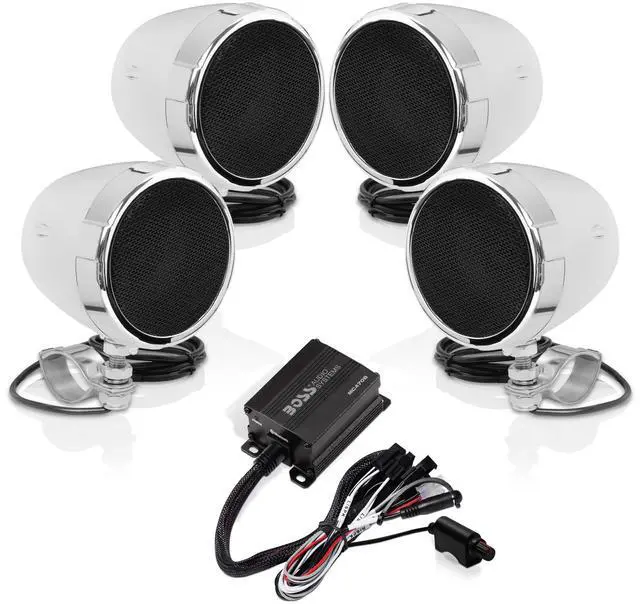 Main image of MC470B Motorcycle Speakers and 2 Channel Amp Package
