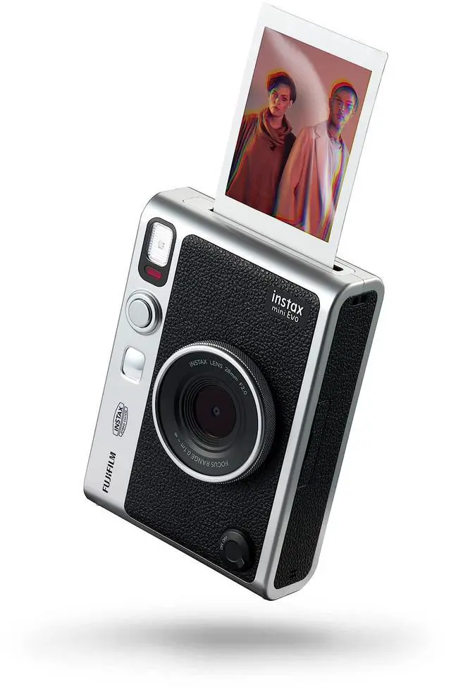 Main image of mini EVO 2-in-1 Photo Camera and Printer with a 2.7 inch LCD Screen, 10 Lens and 10 Film Effects, mini Film Format, Black